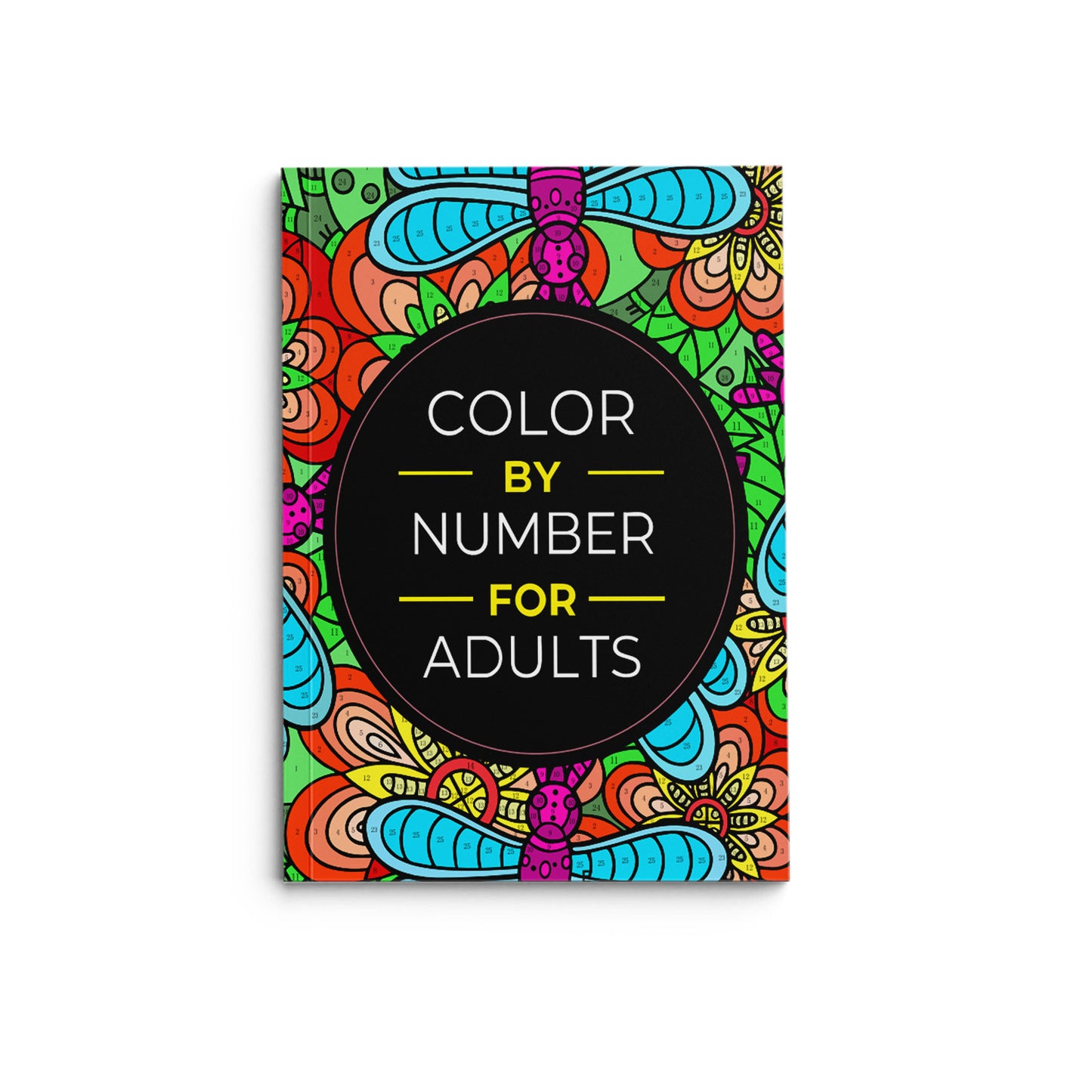 Color By Number Art Book with 75 Beautiful Relaxing Adult Coloring Pages for Stress Relief