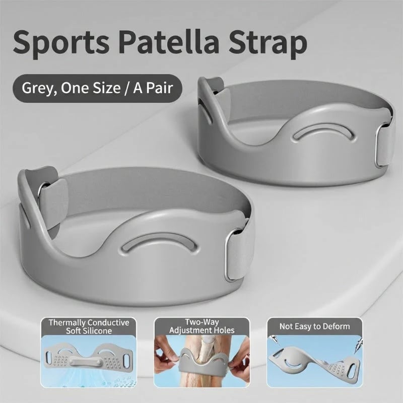 Adjustable Silicone Patella Knee Strap for Sports Support