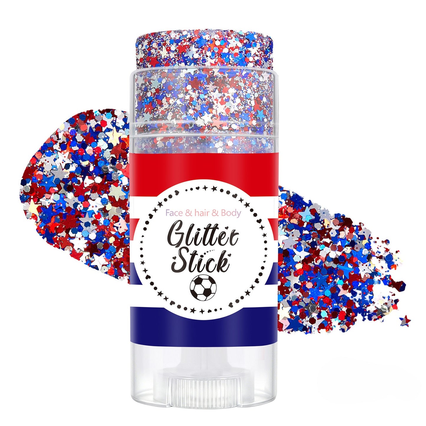 Patriotic Glitter Stick for Face, Hair & Body Sparkle