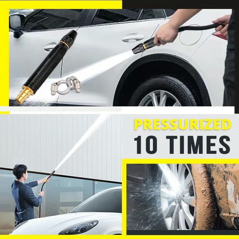 High Pressure Car Wash Kit with Nozzles & Hose