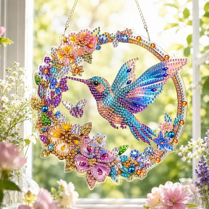 Christian Cross & Dove Diamond Art Hanging Ornament Kit