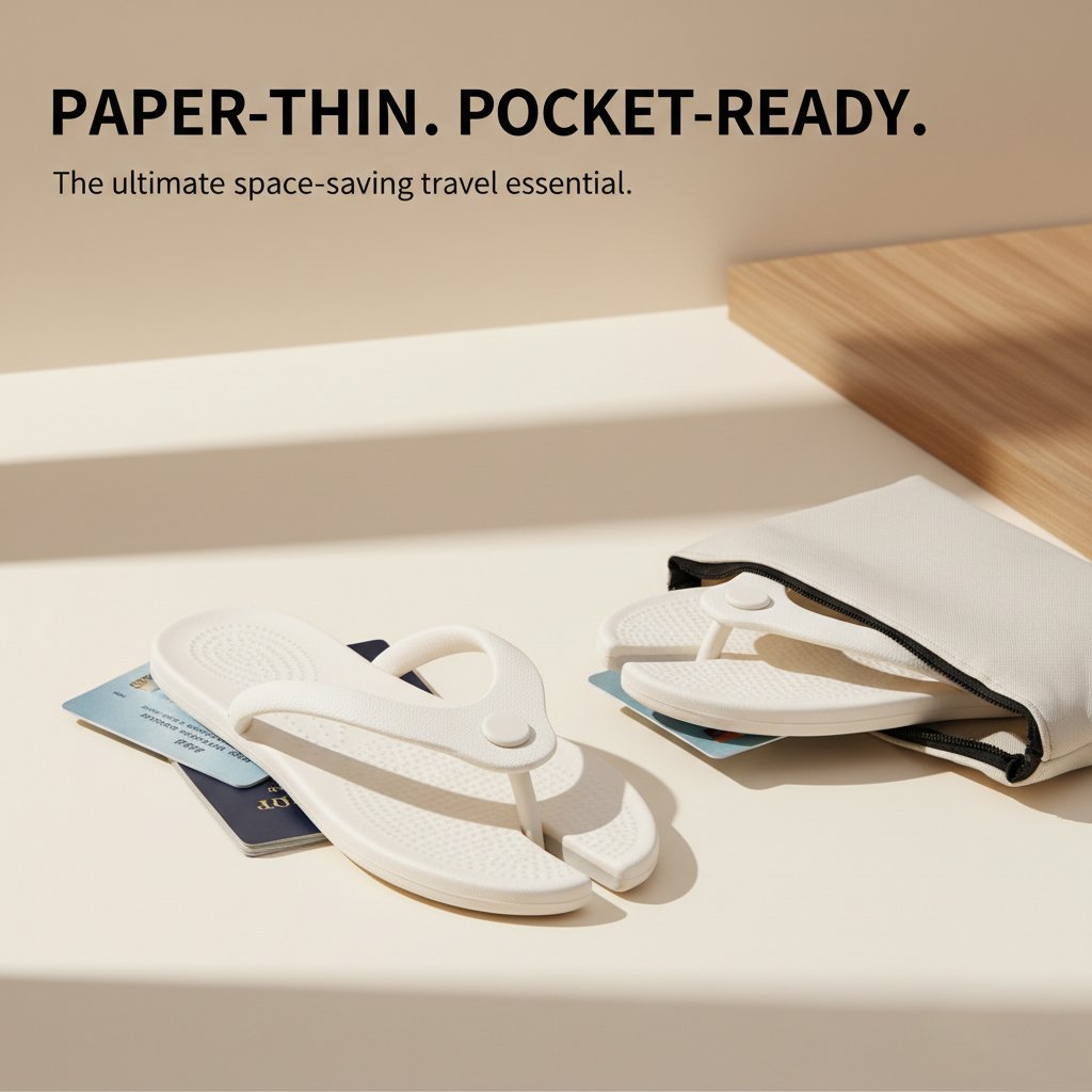Ultra-Thin Foldable Flip Flops