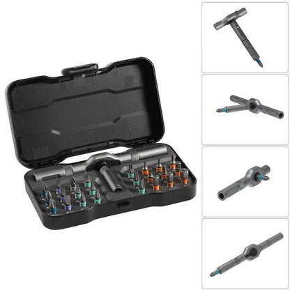 24-in-1 Magnetic Ratchet Screwdriver Repair Set