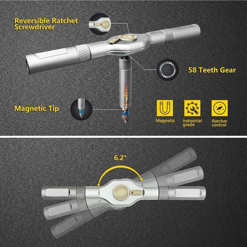 24-in-1 Magnetic Ratchet Screwdriver Repair Set