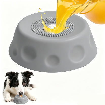 3-in-1 Suction Slow Feeder Dog Bowl with Treat Ball