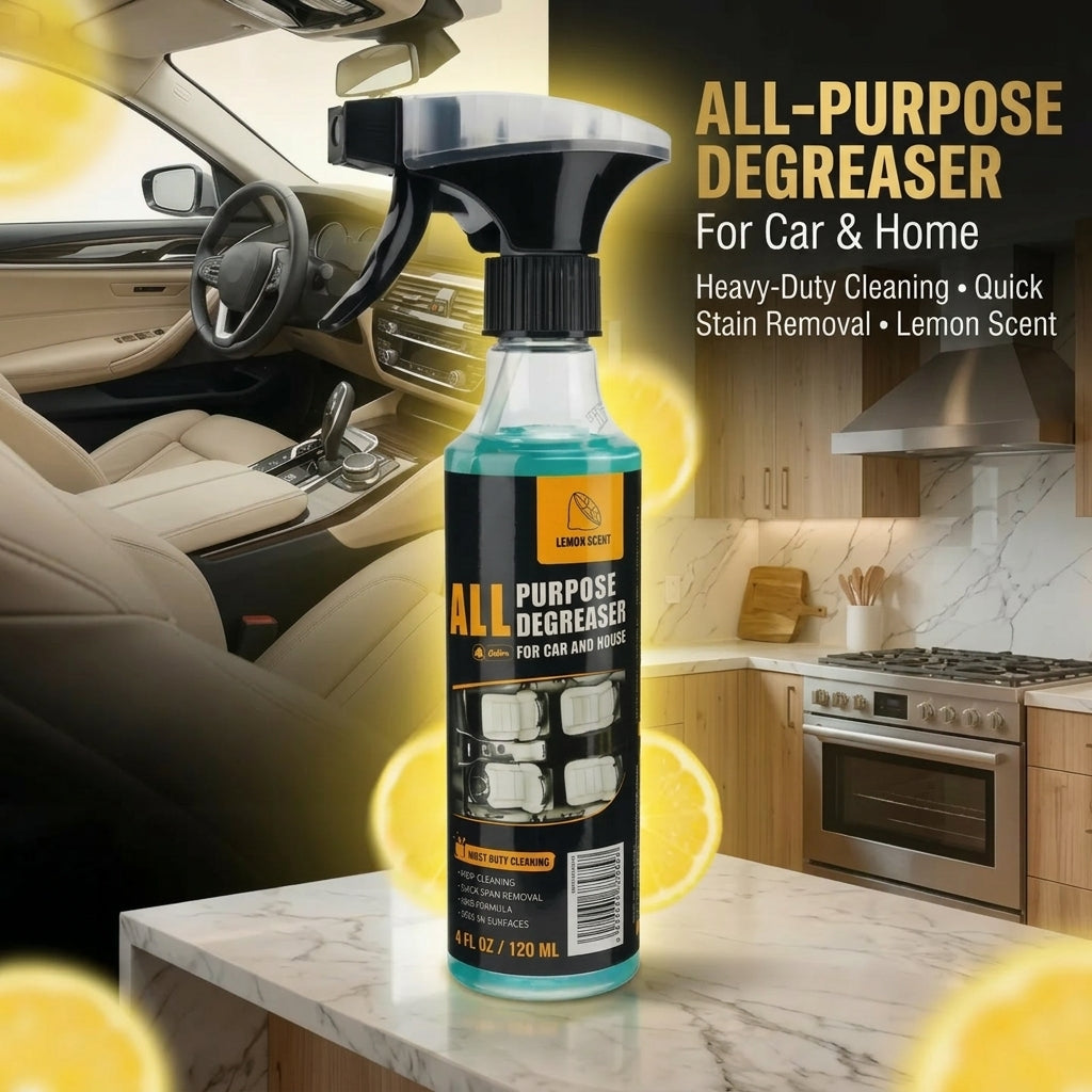 Multi-purpose Cleaning Spray - Heavy Duty Stain Remover for Car Interiors & Home Surfaces