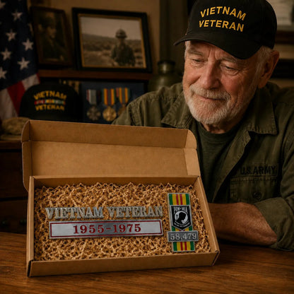 🎖️- Vietnam Veteran Tribute Car Emblem Metal Badge