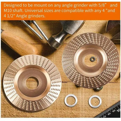 3PCS 4" Grinding Wheels, Wood Carving Sanding Disc Accessory for Polishing Tools