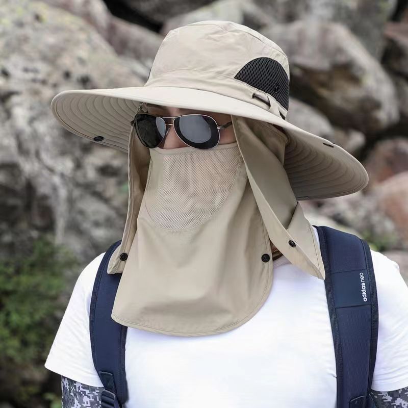 Wide Brim Sun Hat, Men's Safari Hat,  360° Sun Protection, UPF50+