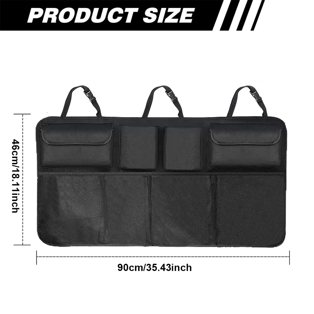 Car Trunk Organizer – Hanging Storage with 8 Pockets for SUVs & Trucks