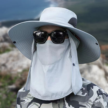 Wide Brim Sun Hat, Men's Safari Hat,  360° Sun Protection, UPF50+