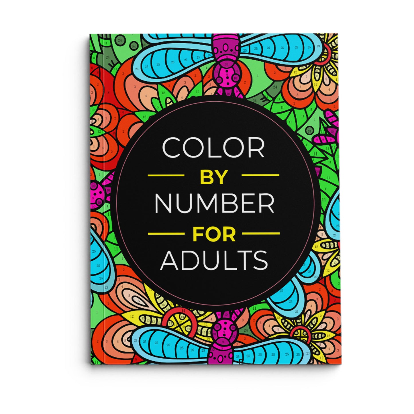 Color By Number Art Book with 75 Beautiful Relaxing Adult Coloring Pages for Stress Relief