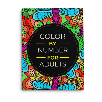 Color By Number Art Book with 75 Beautiful Relaxing Adult Coloring Pages for Stress Relief