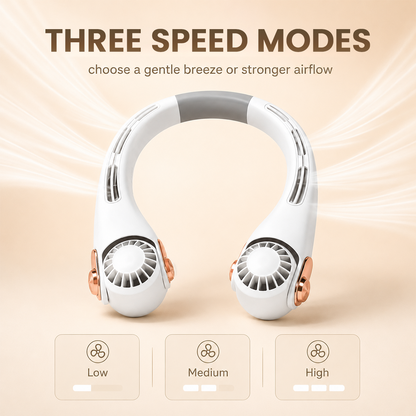 Portable Neck Fan - 3-Sec Instant Cooling
