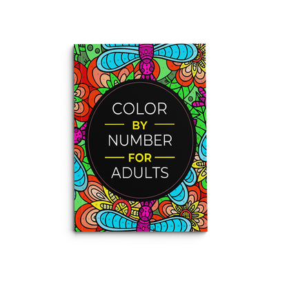 Color By Number Art Book with 75 Beautiful Relaxing Adult Coloring Pages for Stress Relief