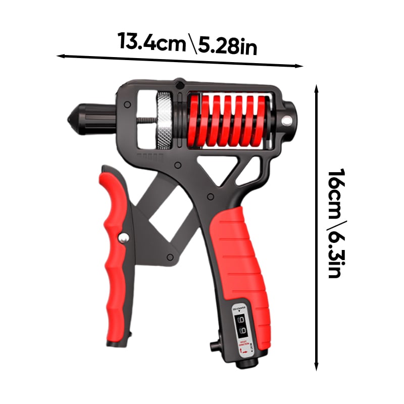 Ergonomic Adjustable H-Grip Hand Trainer with Digital Counter