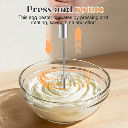 🥄Hand-Push Rotary Whisk