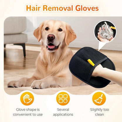 2PCS Efficient Pet Hair Removal Gloves – Ideal for Cats and Dogs