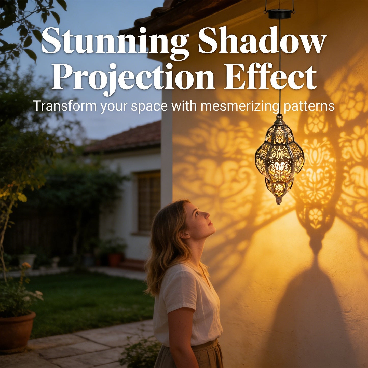 Baroque Style Solar Garden Lantern