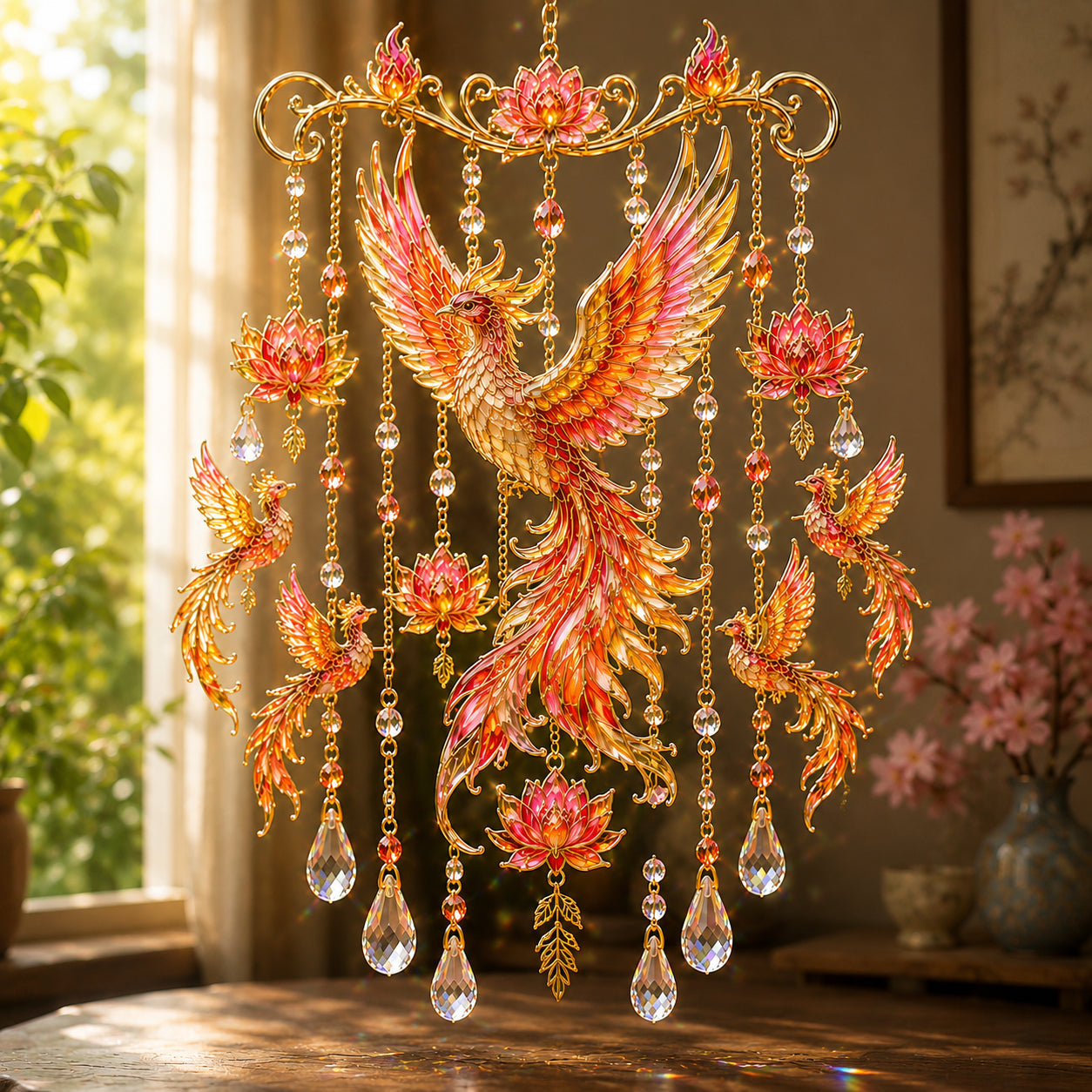 Graceful Hummingbird Wind Chime