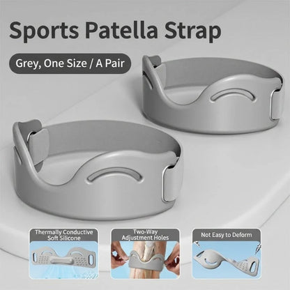 Adjustable Silicone Patella Knee Strap for Sports Support