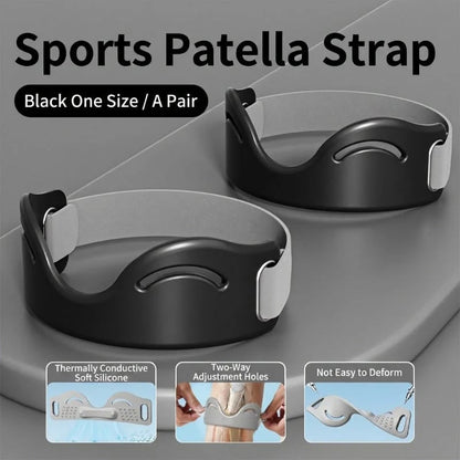 Adjustable Silicone Patella Knee Strap for Sports Support