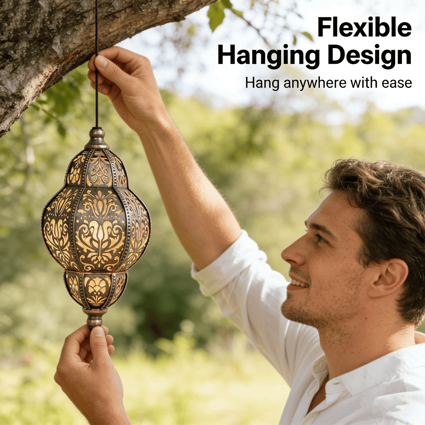 Baroque Style Solar Garden Lantern