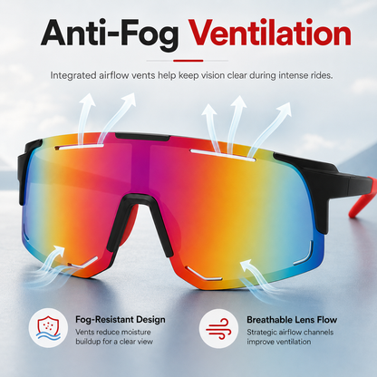Photochromic Sports Sunglasses for Cycling & Hiking