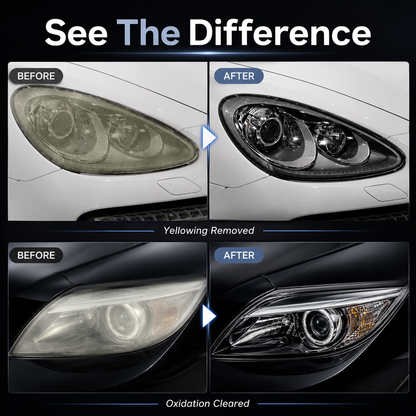 Headlight Restoration Fluid Kit for Cars