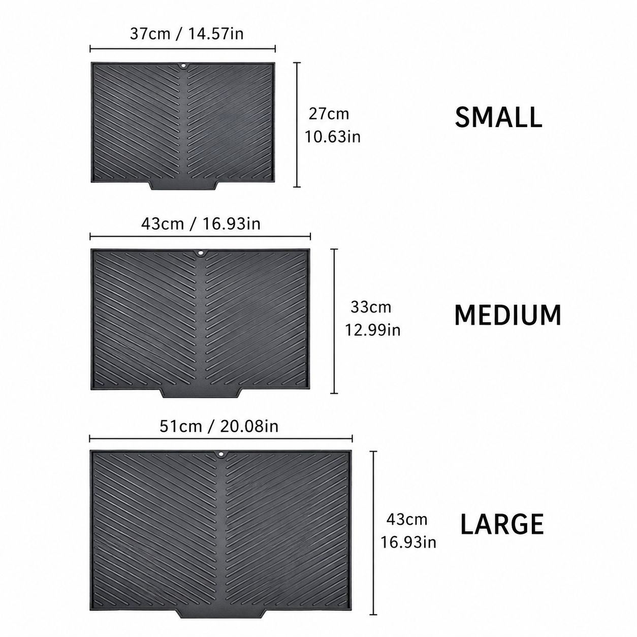Dish Drying Silicone Drain Mat