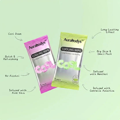 Cooling Towels & XL Menthol Cooling Wipes for Summer Heat, Sports, Travel & Outdoor Relief