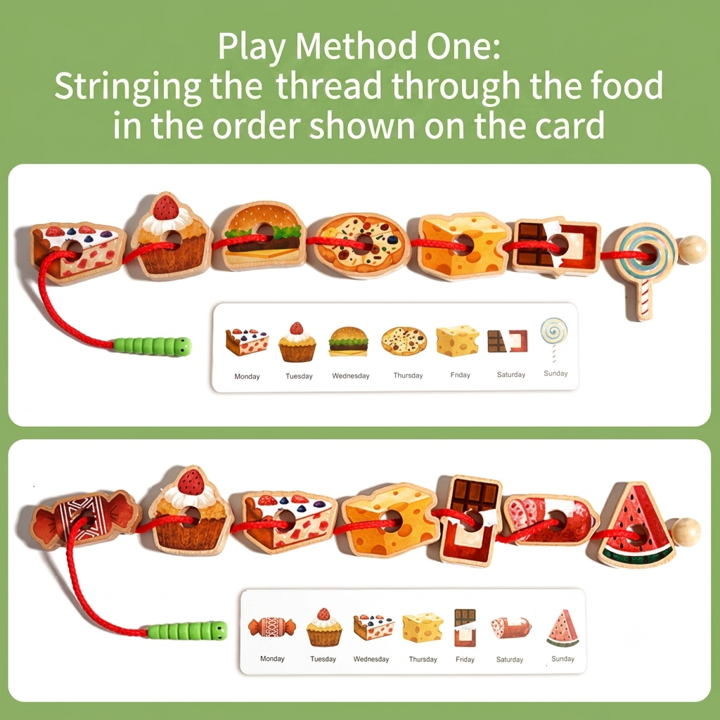 Caterpillar Lacing Toy for Toddlers