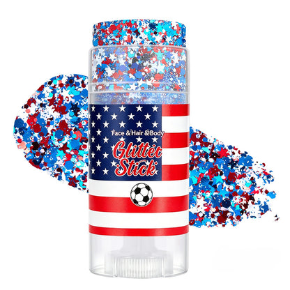 Patriotic Glitter Stick for Face, Hair & Body Sparkle