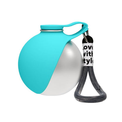 Foldable 304 Stainless Steel Dog Water Bottle Portable Pet Travel Drinking Cup