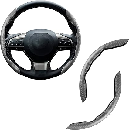 Carbon Fiber Silicone Car Steering Wheel Cover