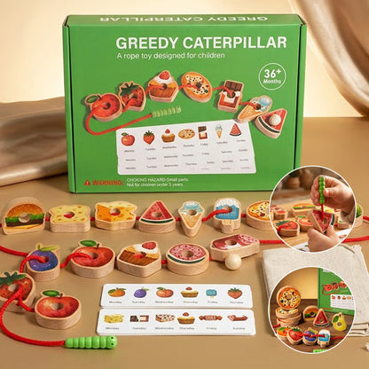 Caterpillar Lacing Toy for Toddlers