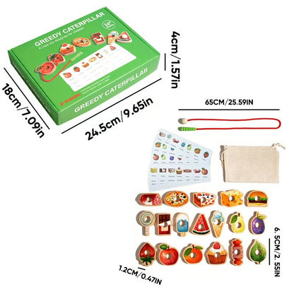 Caterpillar Lacing Toy for Toddlers