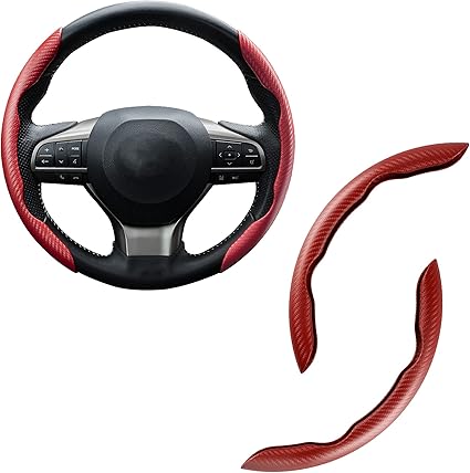 Carbon Fiber Silicone Car Steering Wheel Cover
