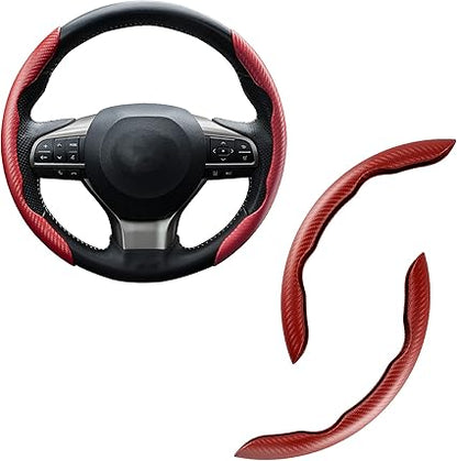 Carbon Fiber Silicone Car Steering Wheel Cover