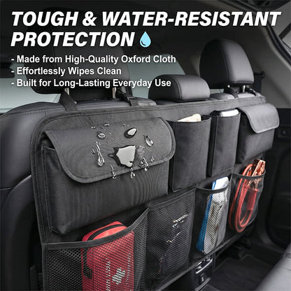 Car Trunk Organizer – Hanging Storage with 8 Pockets for SUVs & Trucks