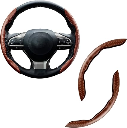 Carbon Fiber Silicone Car Steering Wheel Cover