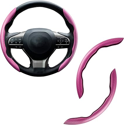 Carbon Fiber Silicone Car Steering Wheel Cover