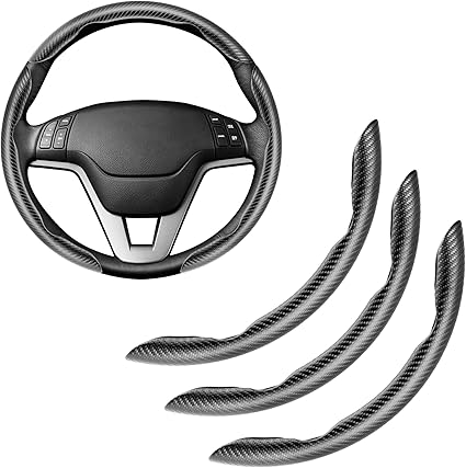 Carbon Fiber Silicone Car Steering Wheel Cover