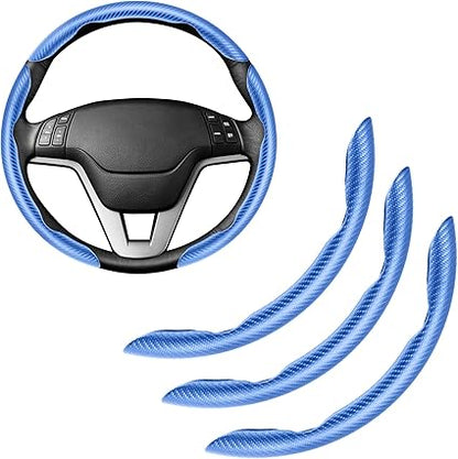 Carbon Fiber Silicone Car Steering Wheel Cover