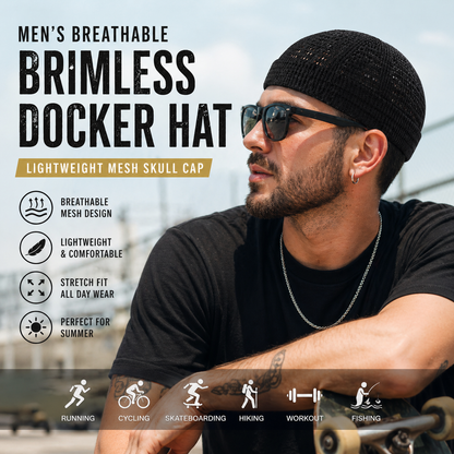 2-Pack Breathable Skull Cap Helmet Liner