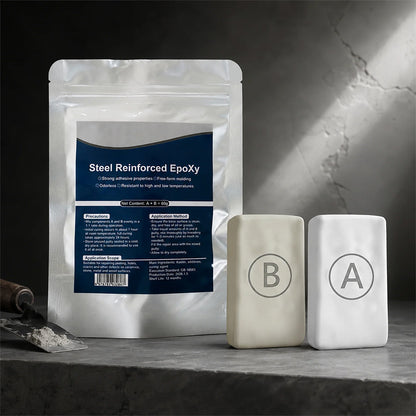 Steel Reinforced Epoxy Repair Putty for Metal Wood Concrete and PVC