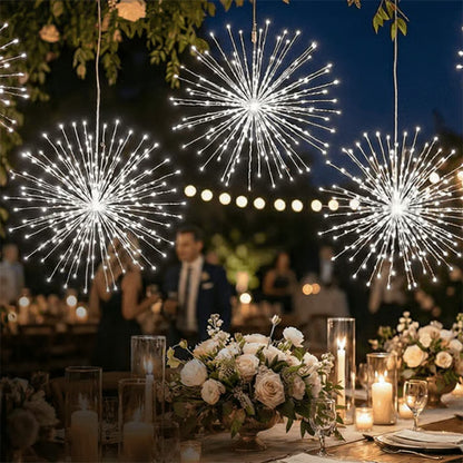 4-Pack Solar Fireworks Lights — 480 LEDs