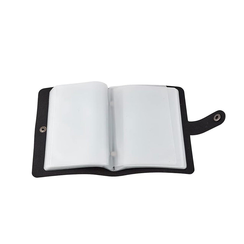 ✝️ Catholic Genuine Leather Holy Card Holder – Pocket Prayer Card Organizer with Snap Closure