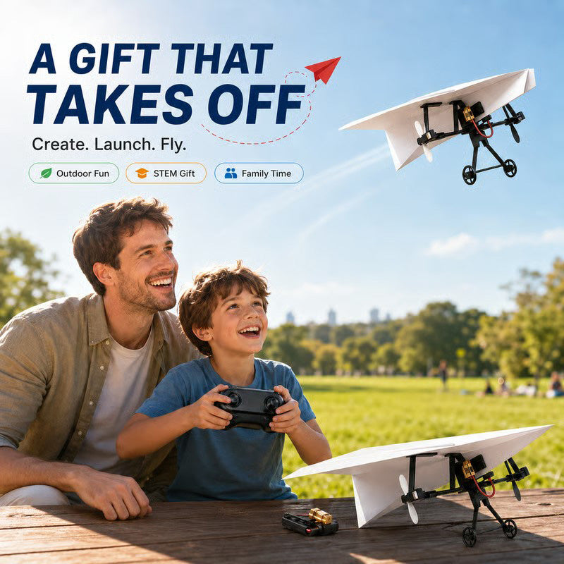 Smart Remote-controlled DIY Paper Airplane Kit