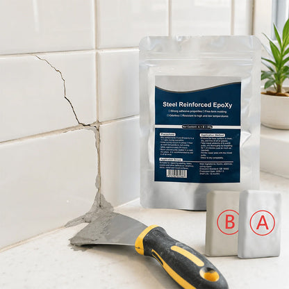 Steel Reinforced Epoxy Repair Putty for Metal Wood Concrete and PVC
